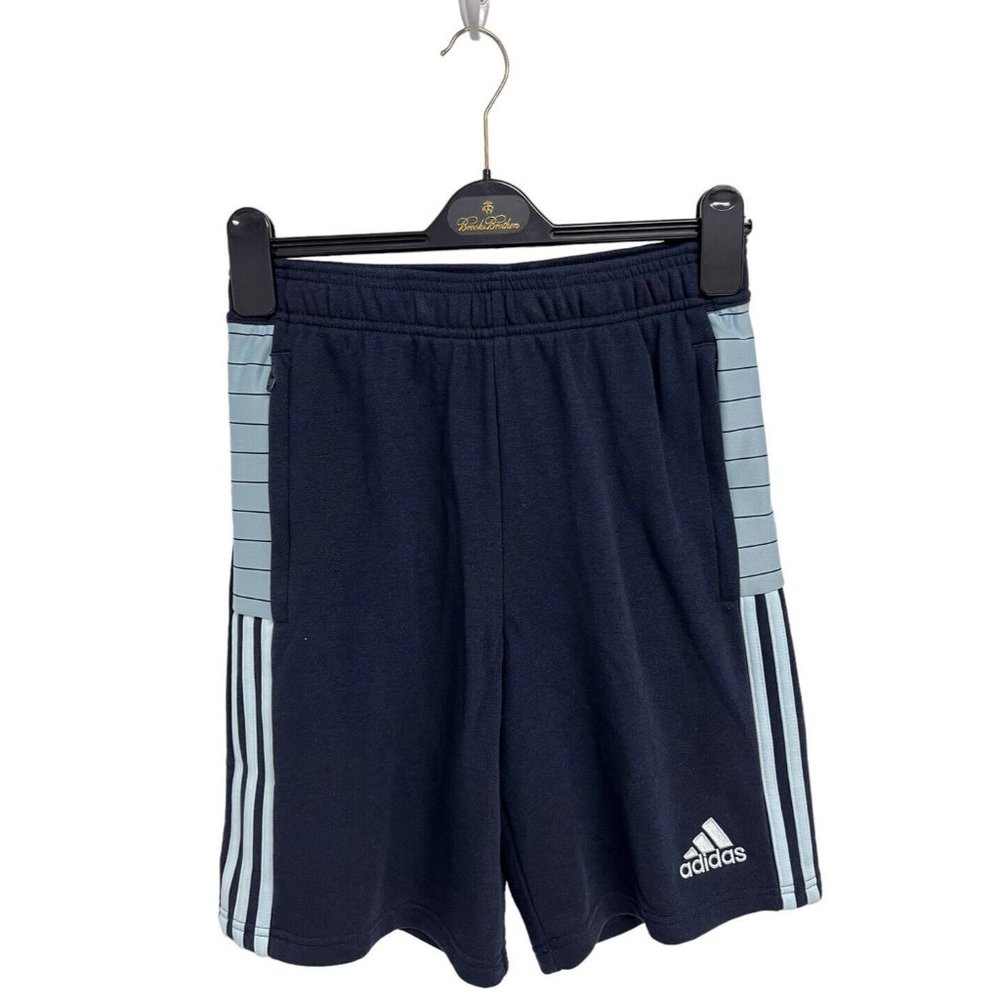 Adidas Men's Dark Navy Blue Elastic Waist Pull-On Basketball Shorts Size S